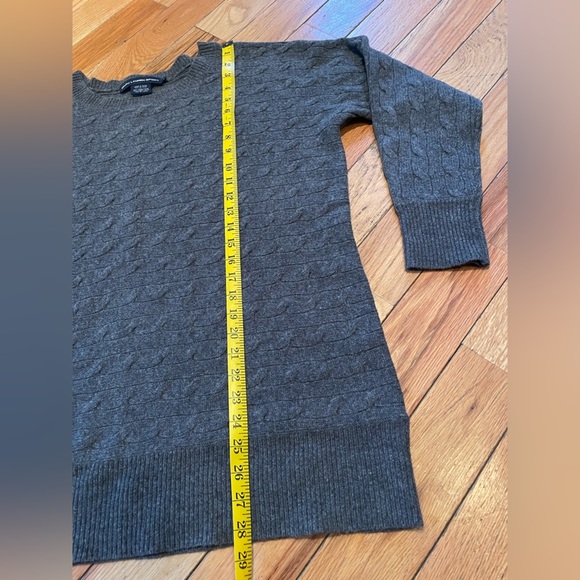 Ralph Lauren Sport Wool Rabbit Hair Gray Cable Knit Sweater Women's Size Large - Picture 9 of 12